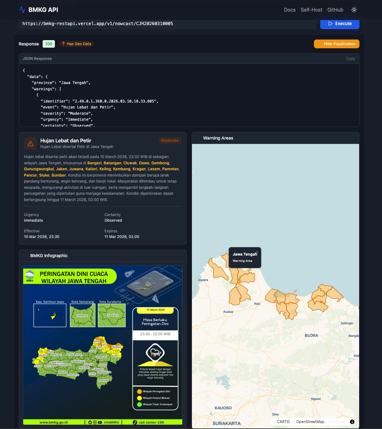 BMKG Open Data REST API & MCP Server detail view 1
