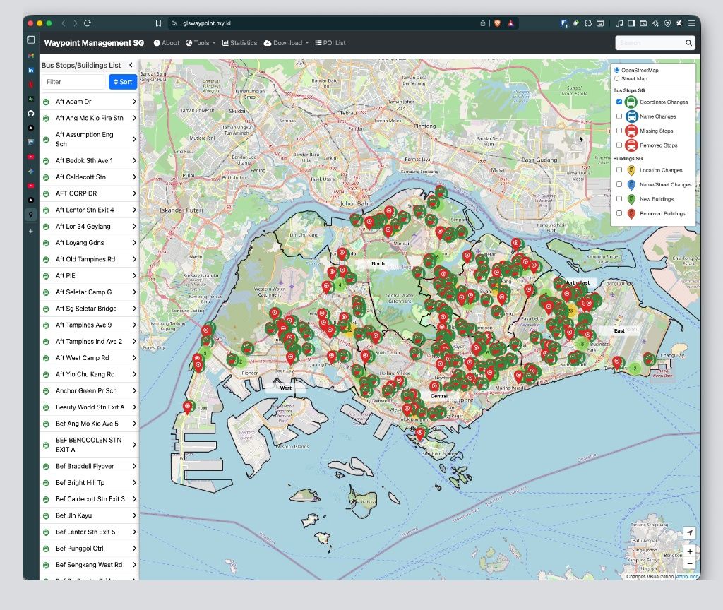 Singapore Public Transport Data Intelligence & Visualization primary view