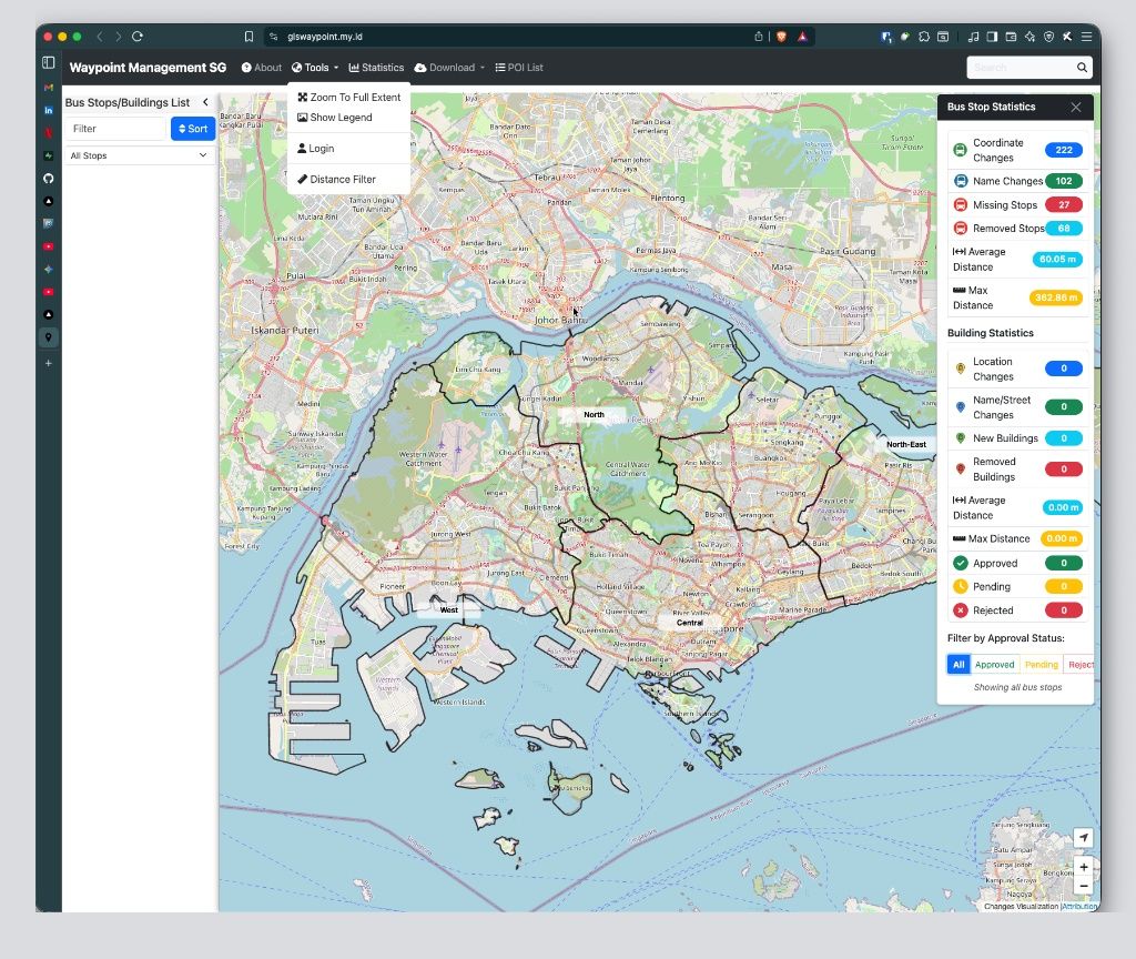 Singapore Public Transport Data Intelligence & Visualization detail view 1