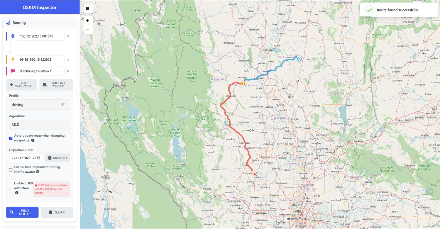 OSRM Frontend: Advanced Route Debugging & Visualization Tool detail view 1