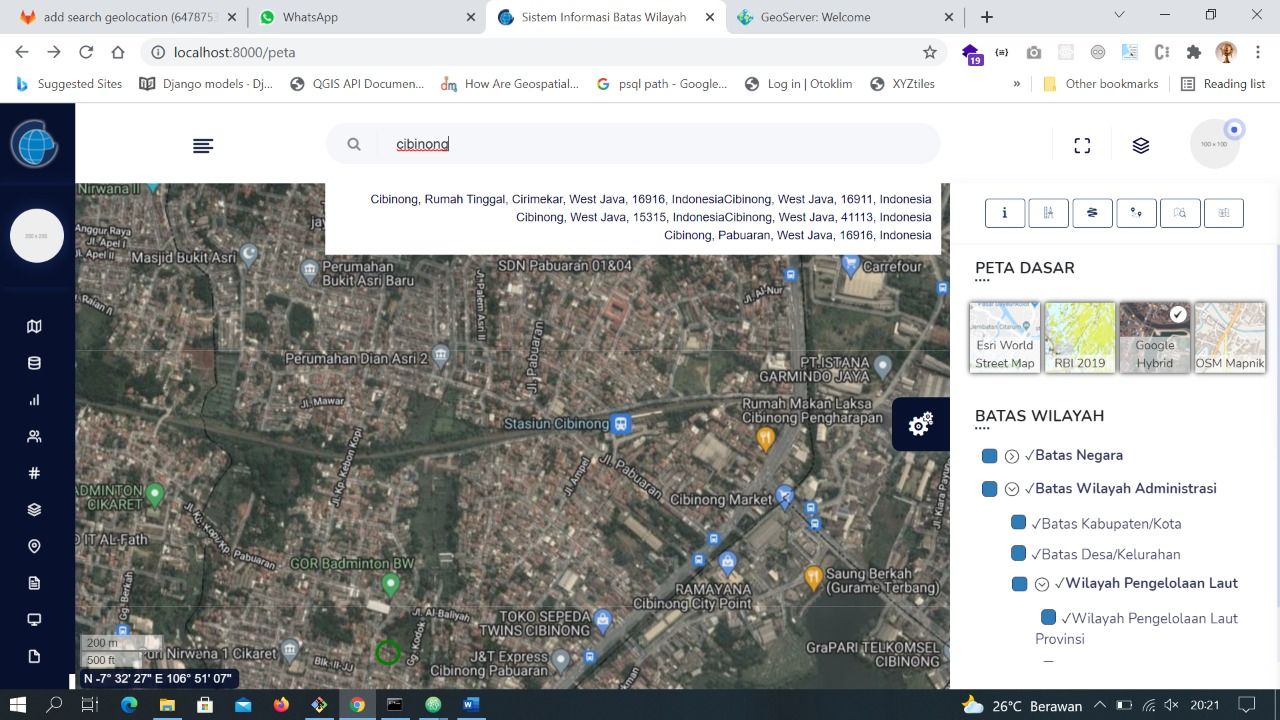 National Boundary Information System (Sitaswil) detail view 1