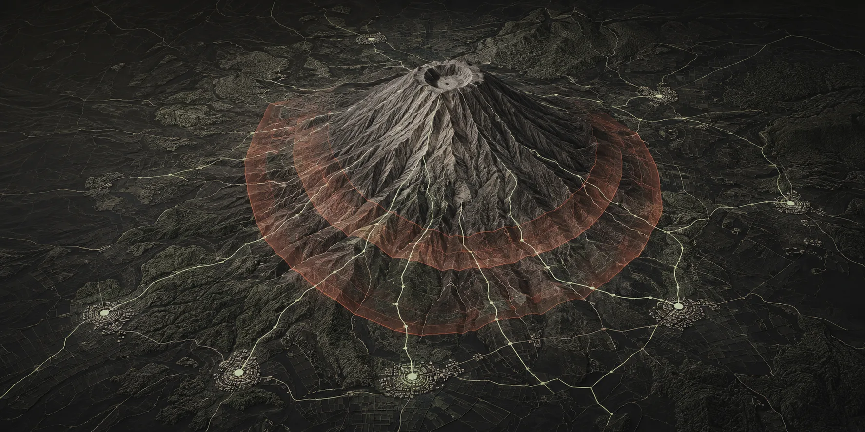 Integrated Disaster Management System for Mount Merapi, conceptual illustration